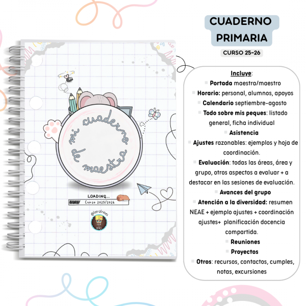 cuaderno primaria 25/26