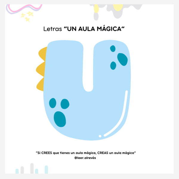letras "un áula mágica"