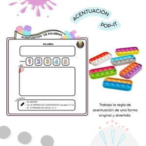 Acentuación con Pop it